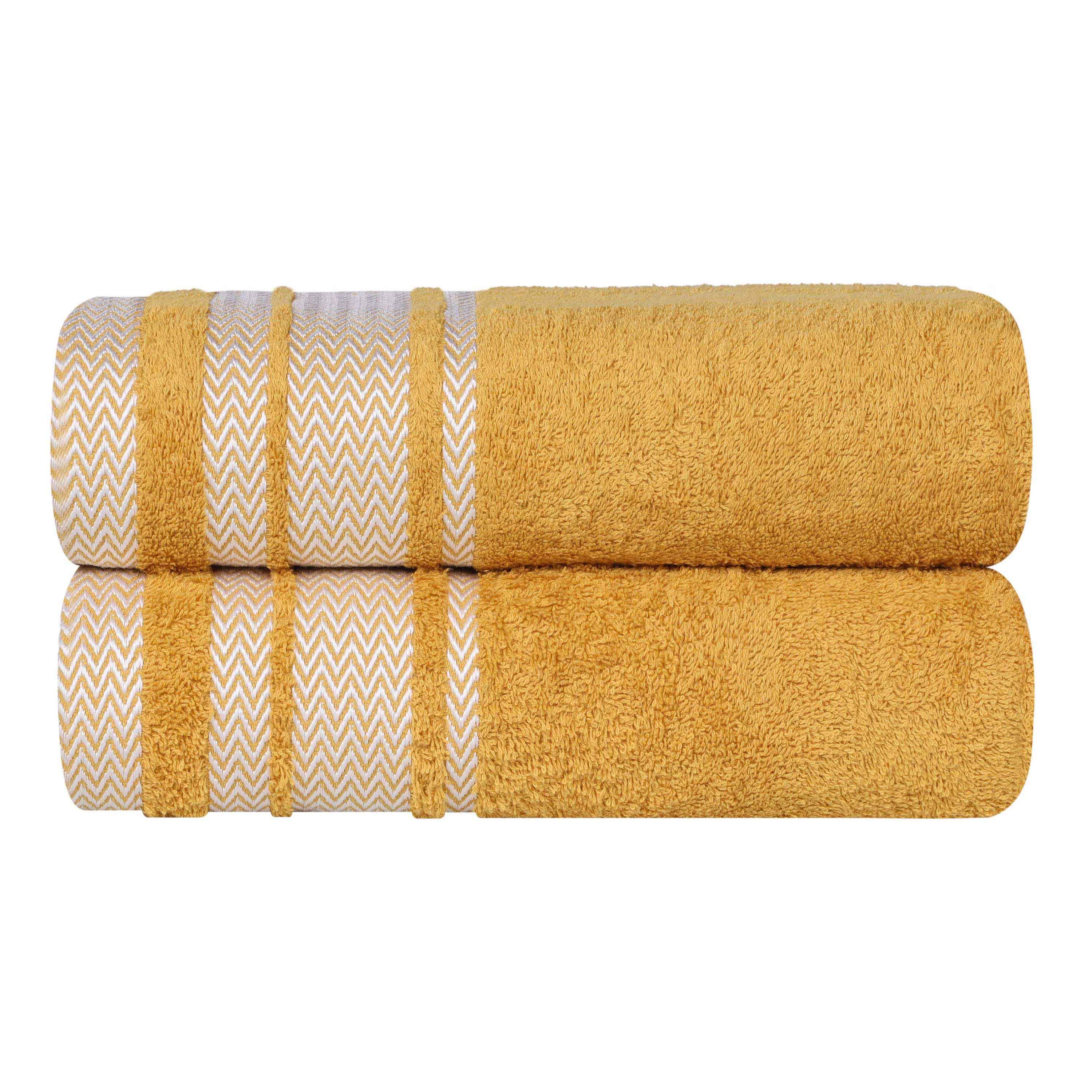 Hays Cotton Medium Weight Ultra-Soft Bath Sheet Set of 2 - Bath Sheet by Superior Brand