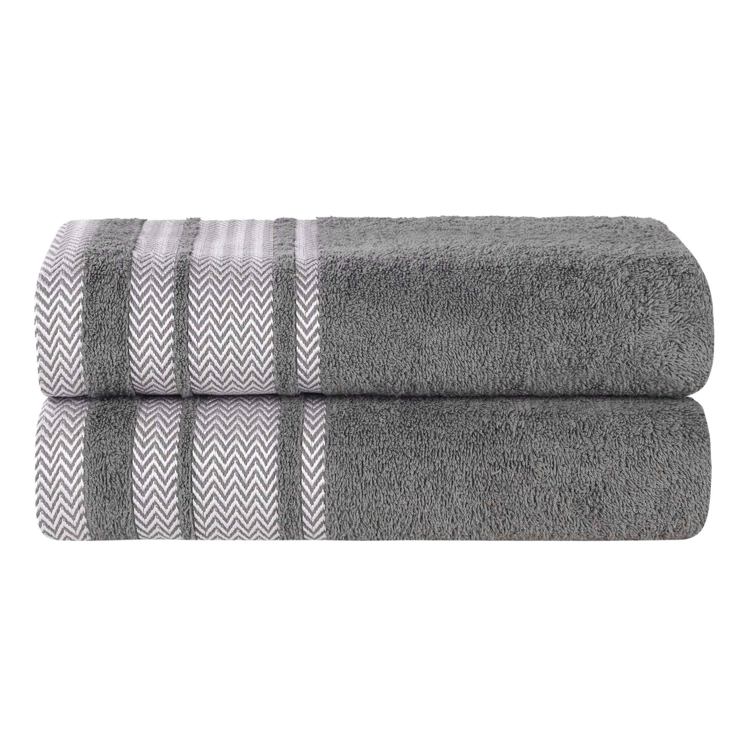 Hays Cotton Medium Weight Ultra-Soft Bath Sheet Set of 2 - Bath Sheet by Superior Brand