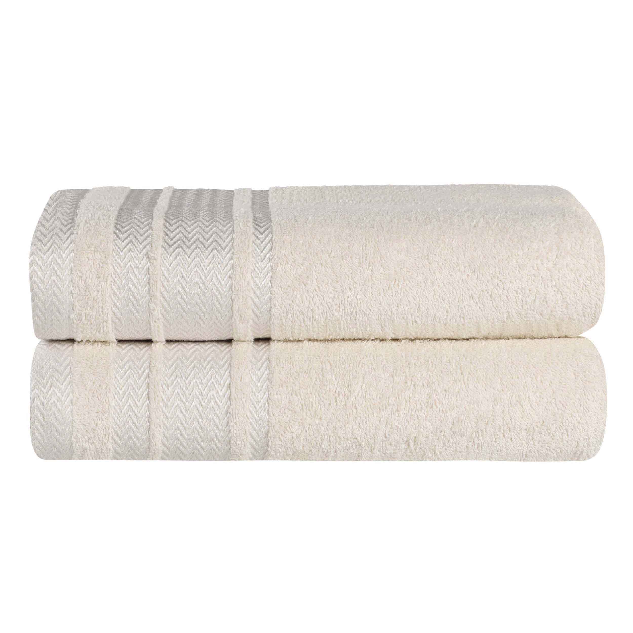 Hays Cotton Medium Weight Ultra-Soft Bath Sheet Set of 2 - Bath Sheet by Superior Brand