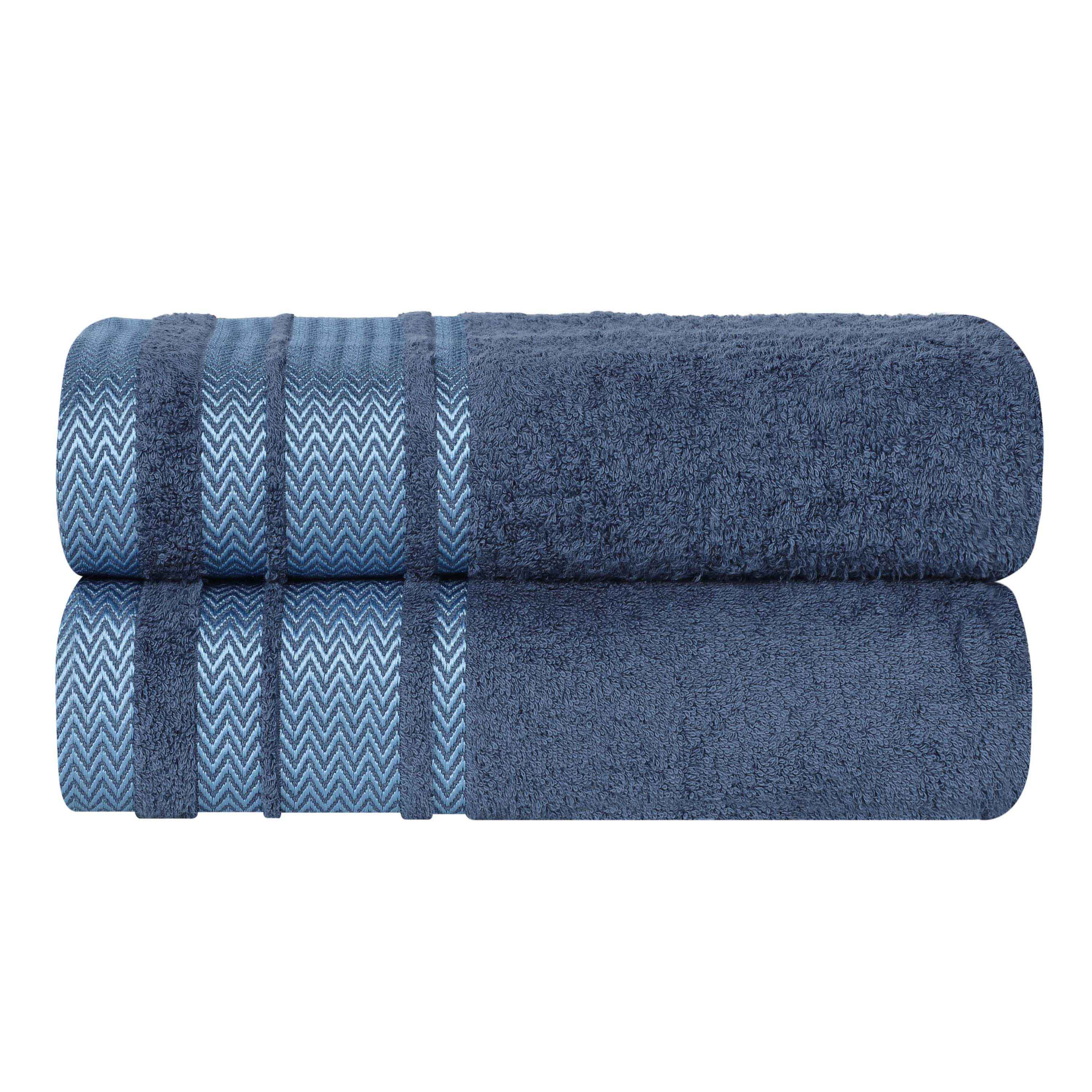 Hays Cotton Medium Weight Ultra-Soft Bath Sheet Set of 2 - Bath Sheet by Superior Brand