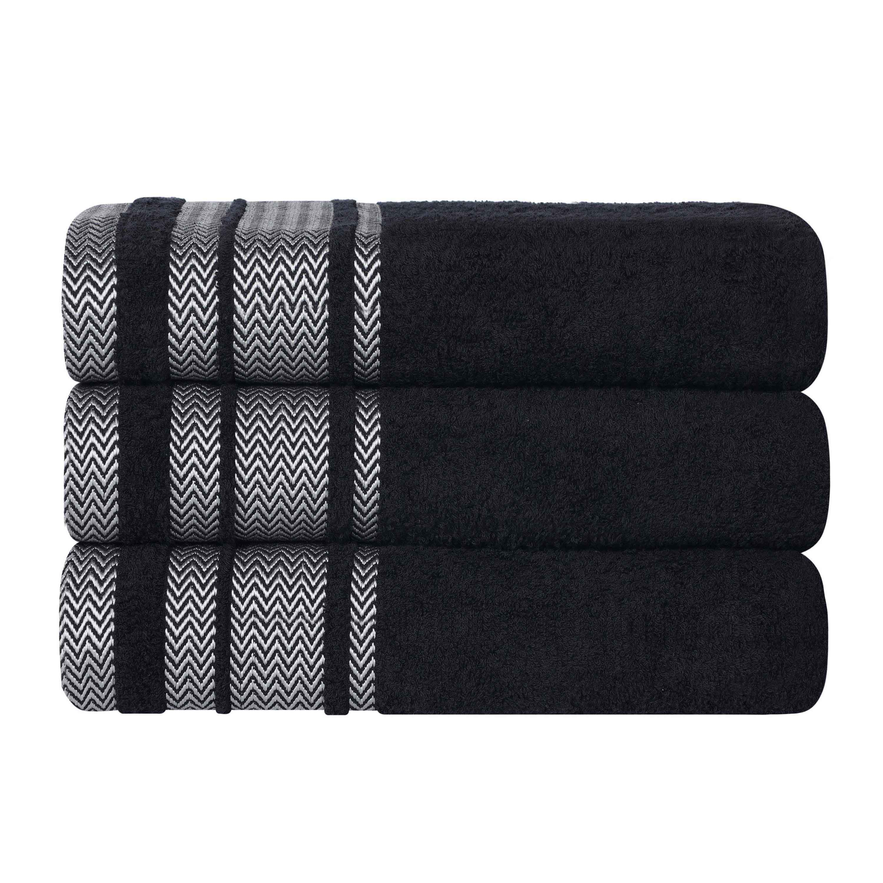 Hays Cotton Medium Weight Ultra-Soft Bath Towel Set of 3 - Bath Towel by Superior Brand