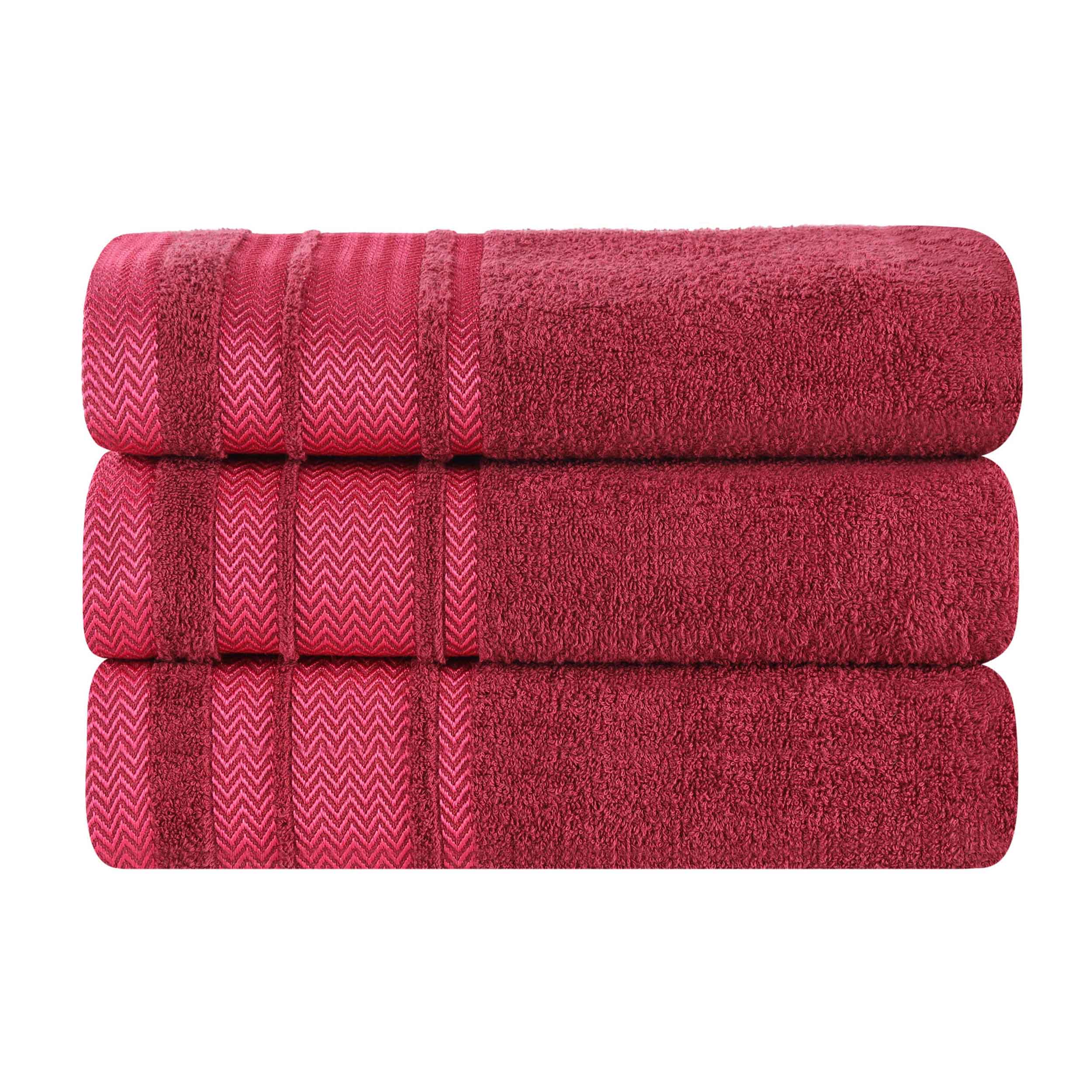 Hays Cotton Medium Weight Ultra-Soft Bath Towel Set of 3 - Bath Towel by Superior Brand