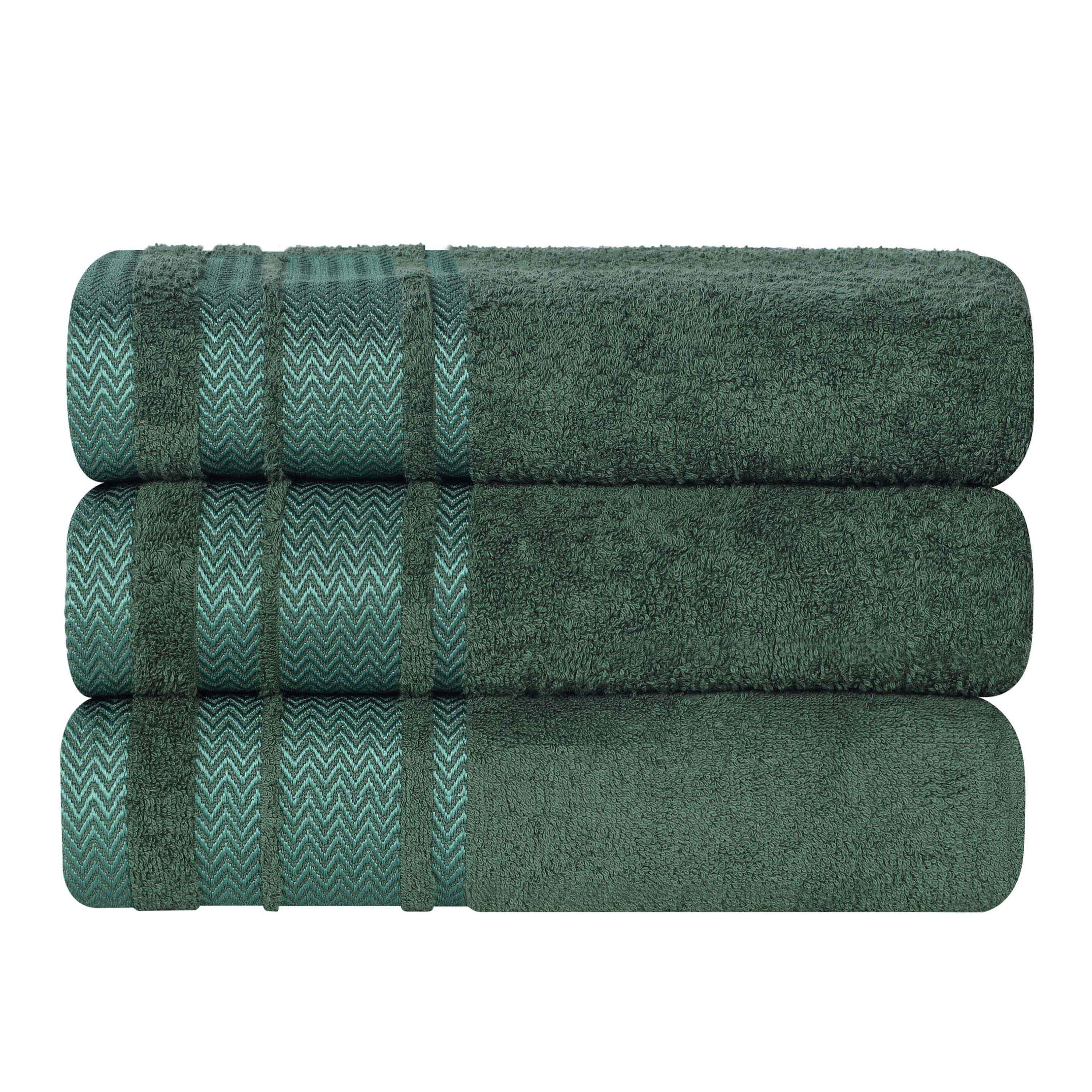 Hays Cotton Medium Weight Ultra-Soft Bath Towel Set of 3 - Bath Towel by Superior Brand