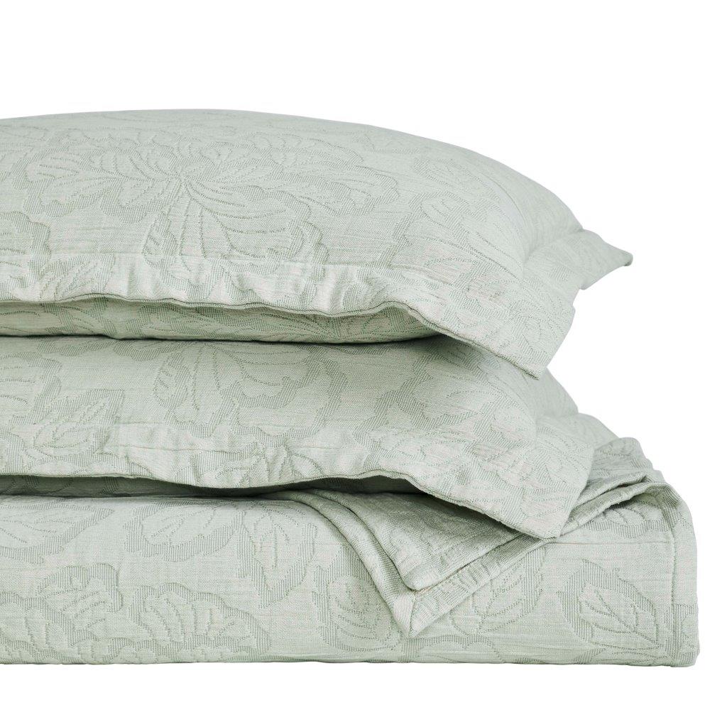 Hibiscus Cotton Medium Weight Matelasse Woven Floral Bedspread Set - Bedspread by Superior