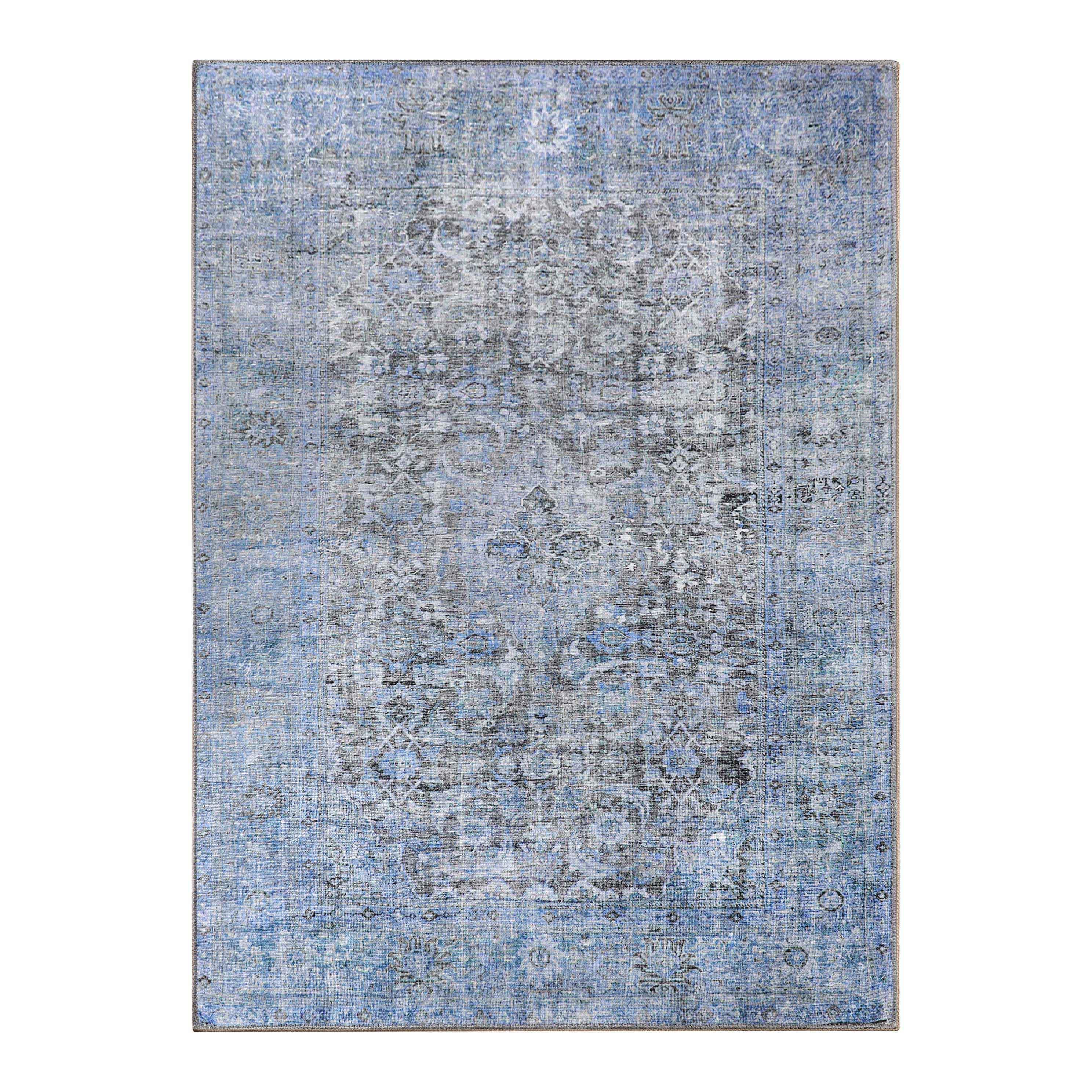 Huda Rustic Oriental Medallion Indoor Large Area Rugs Or Runner Rug - Rugs by Superior