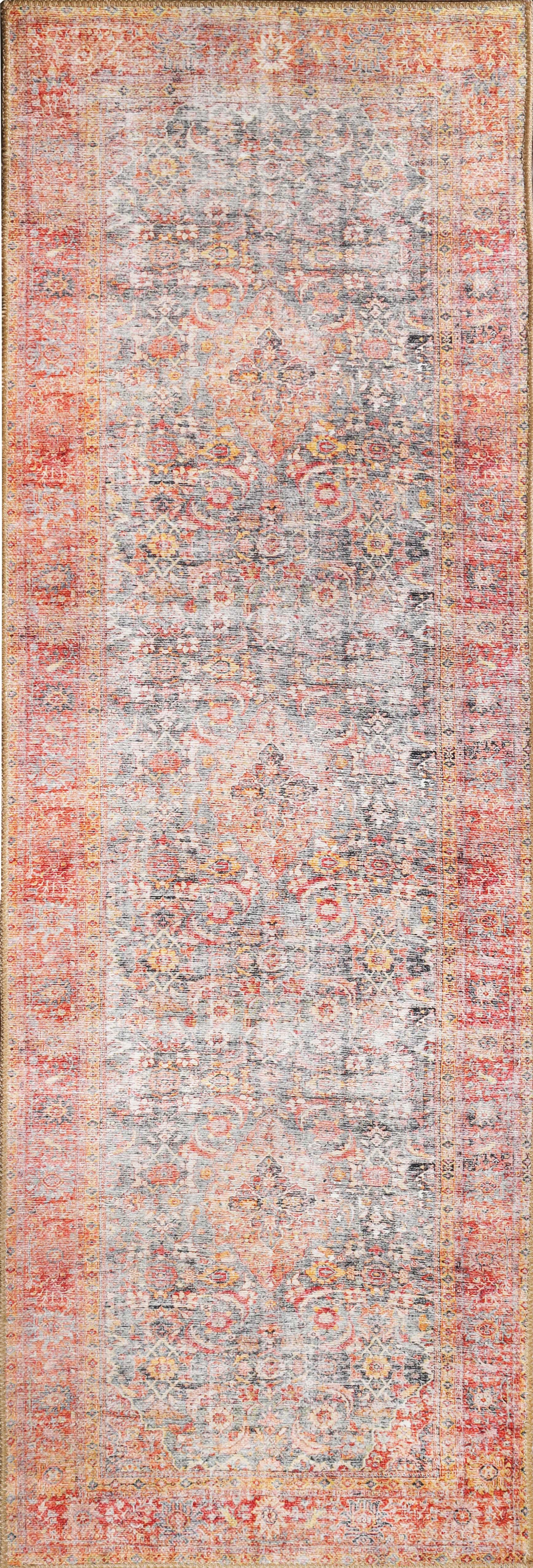 Huda Rustic Oriental Medallion Indoor Large Area Rugs Or Runner Rug - Rugs by Superior