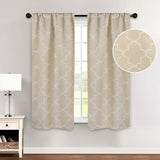 Imperial Trellis Grommet Header Blackout Curtain Panel Set - Blackout Curtains by Superior