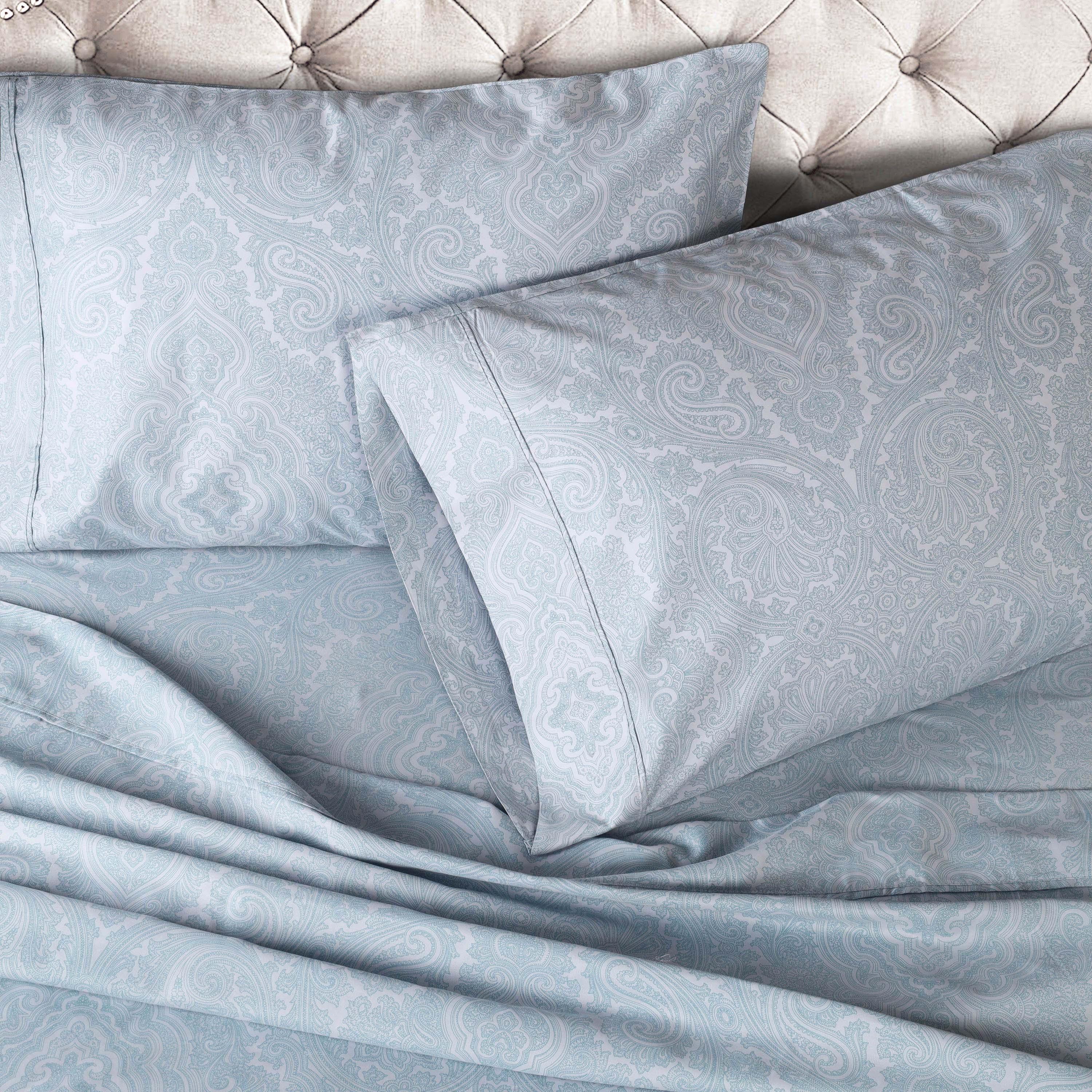 Italian Paisley 600 Thread Count Cotton Blend 2-Piece Pillowcase Set - Pillowcases by Superior Brand