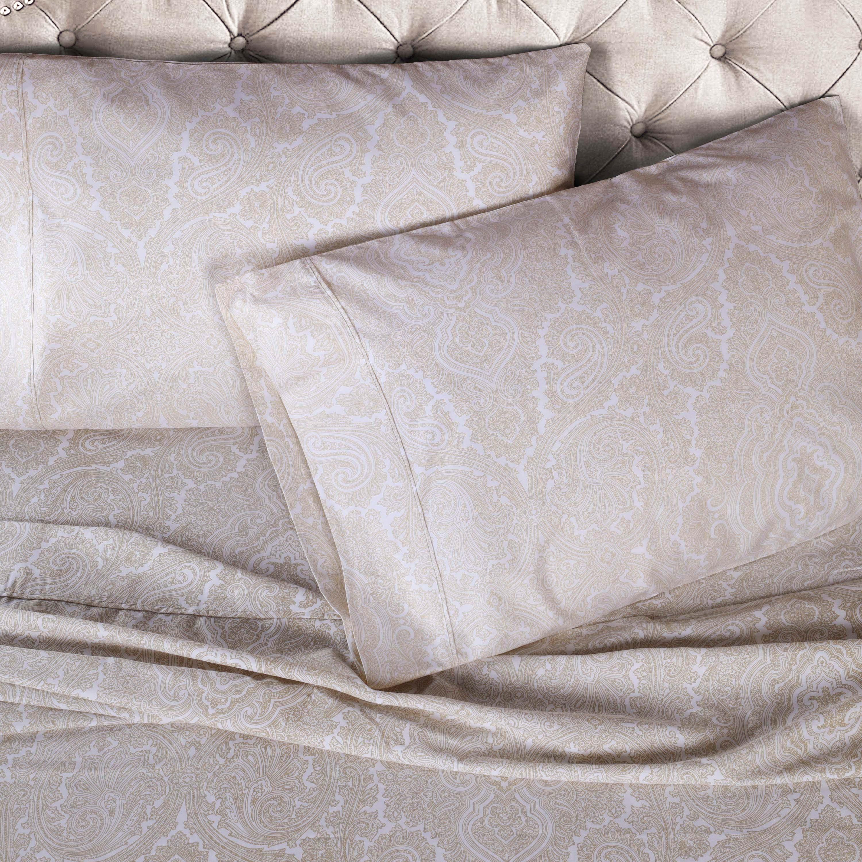 Italian Paisley 600 Thread Count Cotton Blend 2-Piece Pillowcase Set - Pillowcases by Superior
