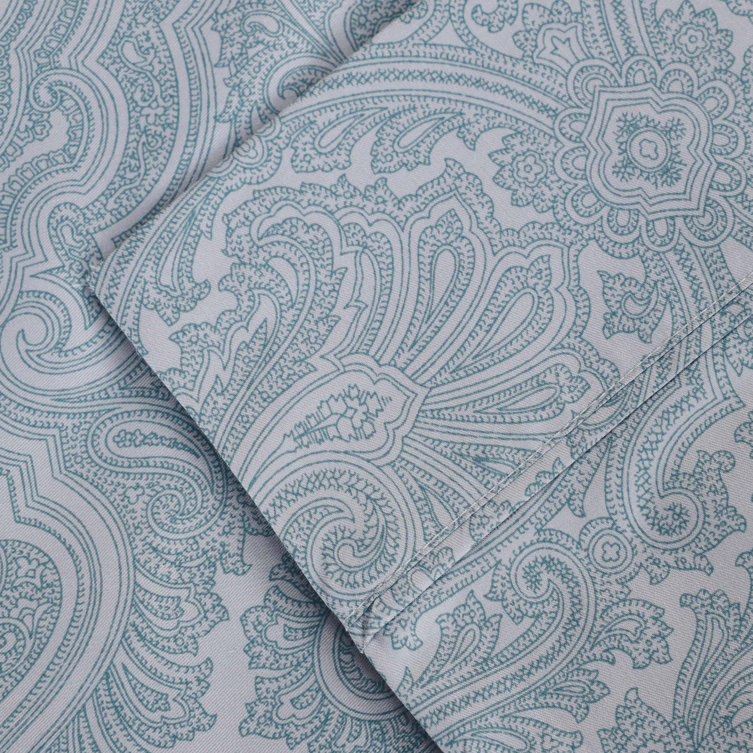 Italian Paisley 600 Thread Count Cotton Blend 2-Piece Pillowcase Set - Pillowcases by Superior