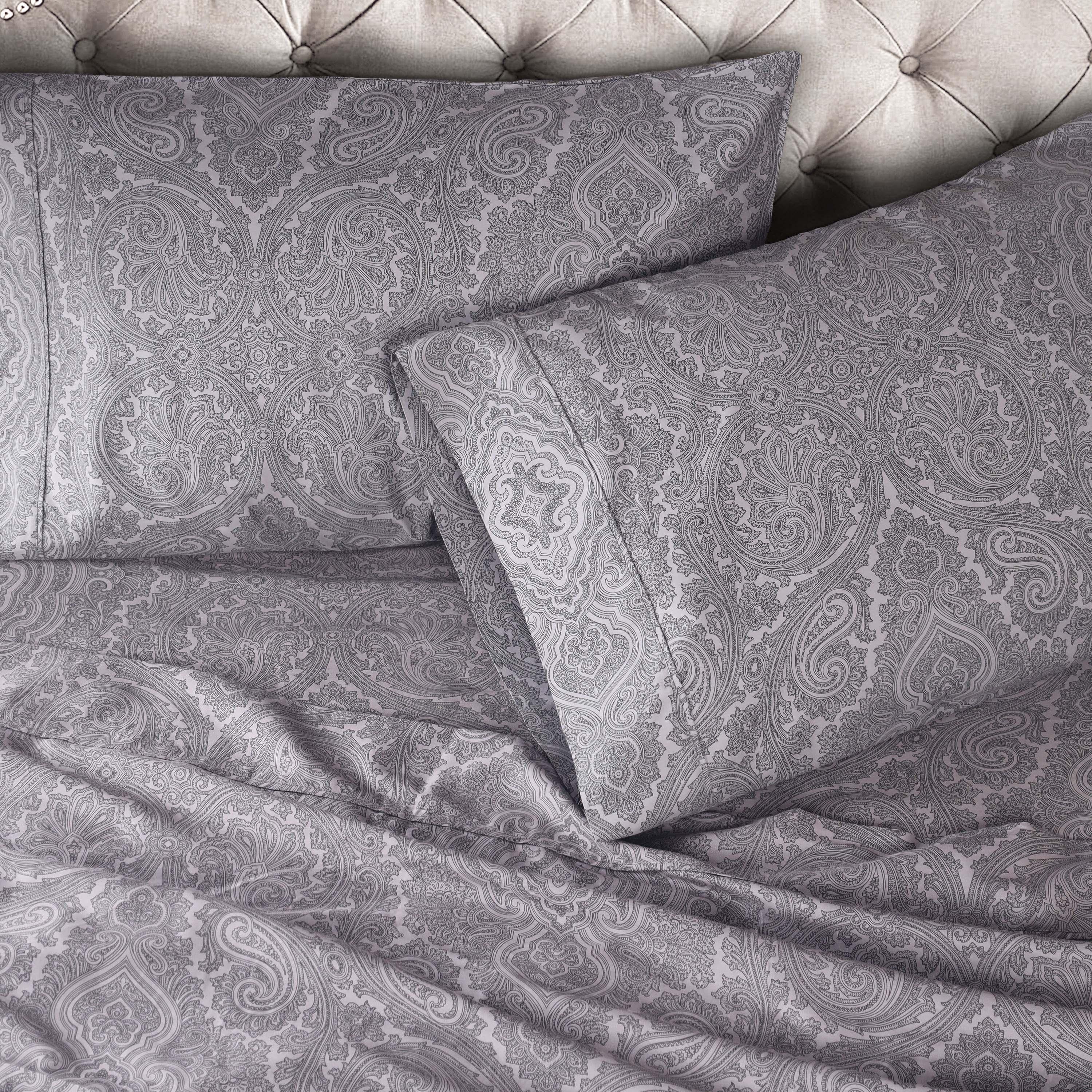 Italian Paisley 600 Thread Count Cotton Blend 2-Piece Pillowcase Set - Pillowcases by Superior