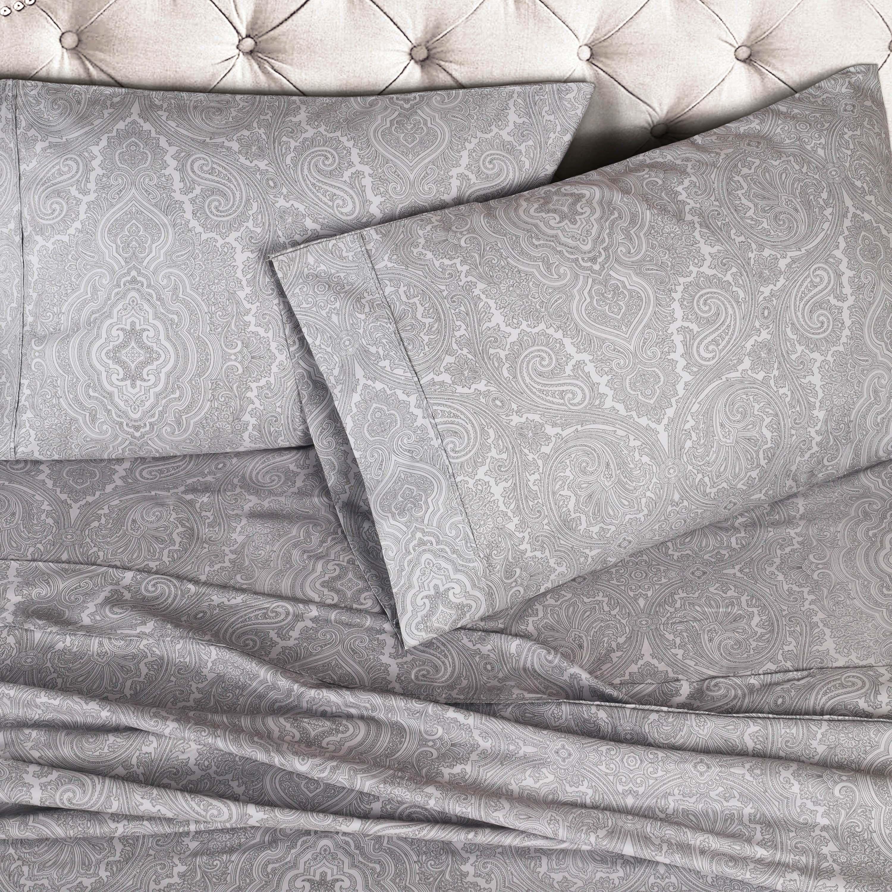 Italian Paisley 600 Thread Count Cotton Blend 2-Piece Pillowcase Set - Pillowcases by Superior