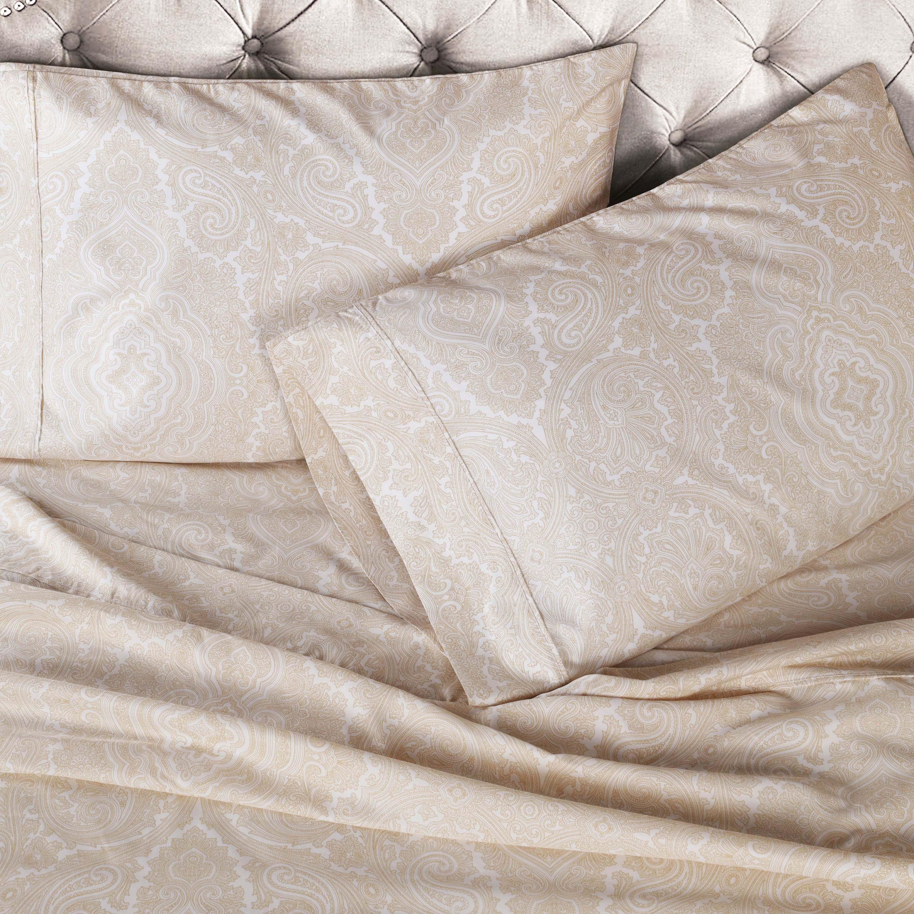 Italian Paisley 600 Thread Count Cotton Blend 2-Piece Pillowcase Set - Pillowcases by Superior