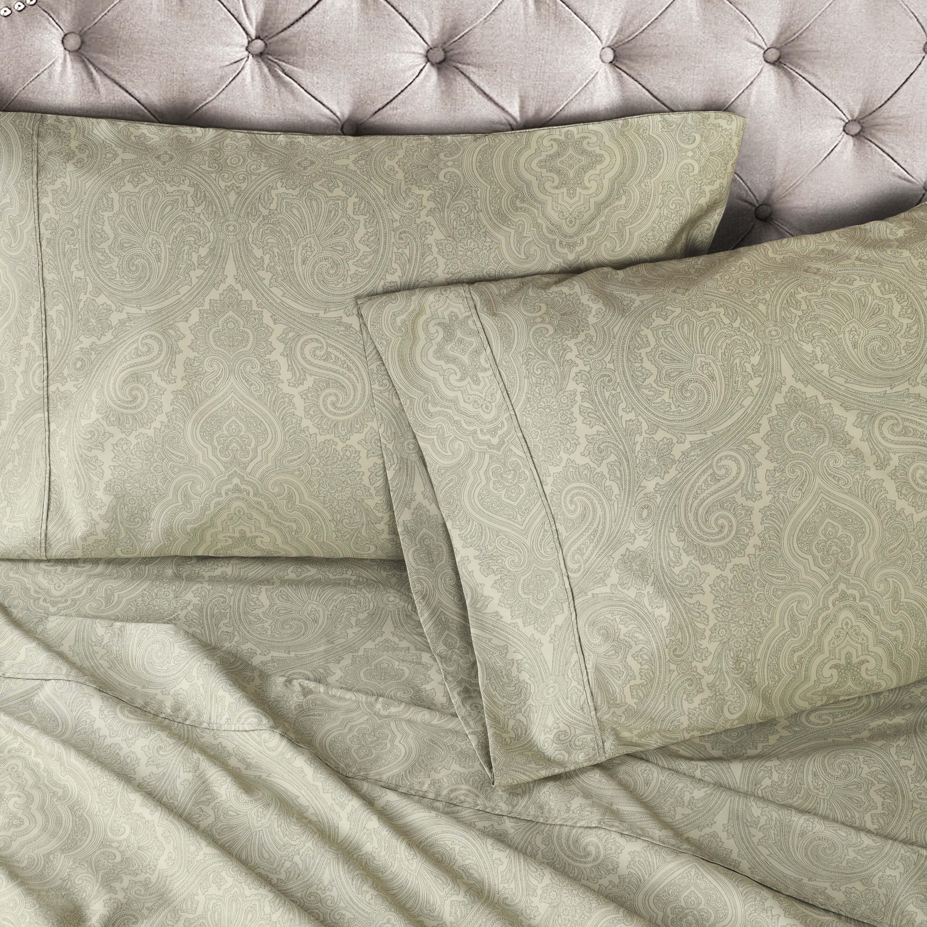 Italian Paisley 600 Thread Count Cotton Blend 2-Piece Pillowcase Set - Pillowcases by Superior