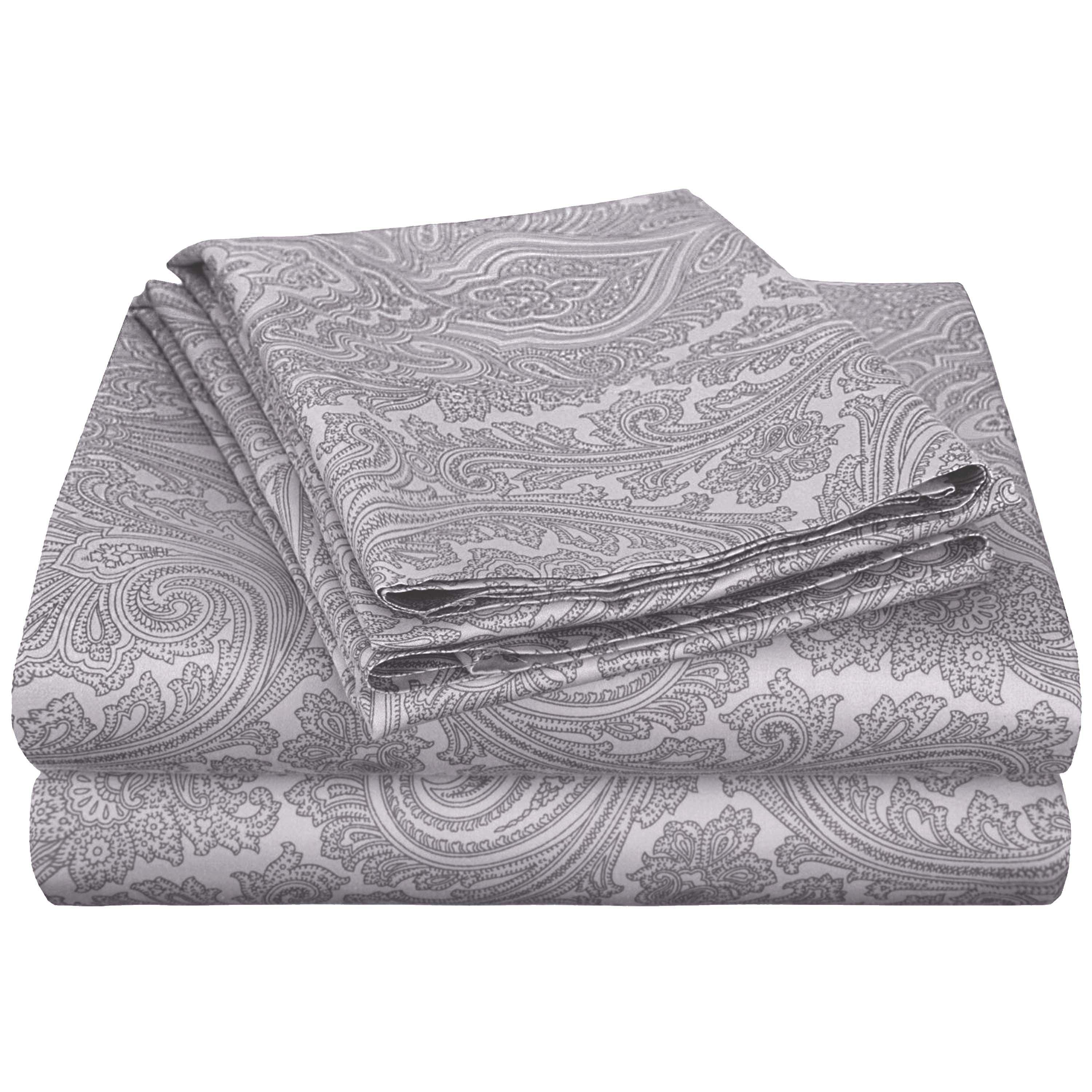 600 Thread Count Cotton Blend Sheet Set Italian Paisley Deep Pocket - Sheet Set by Superior Brand