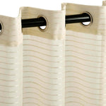 Jackson Striped Sheer Window Curtain Panels, Set of 2 - Sheer Curtains by Superior