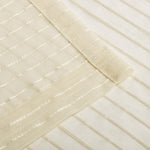 Jackson Striped Sheer Window Curtain Panels, Set of 2 - Sheer Curtains by Superior