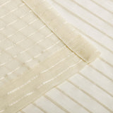Jackson Striped Sheer Window Curtain Panels, Set of 2 - Sheer Curtains by Superior