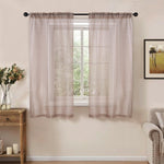 Jackson Striped Sheer Window Curtain Panels, Set of 2 - Sheer Curtains by Superior