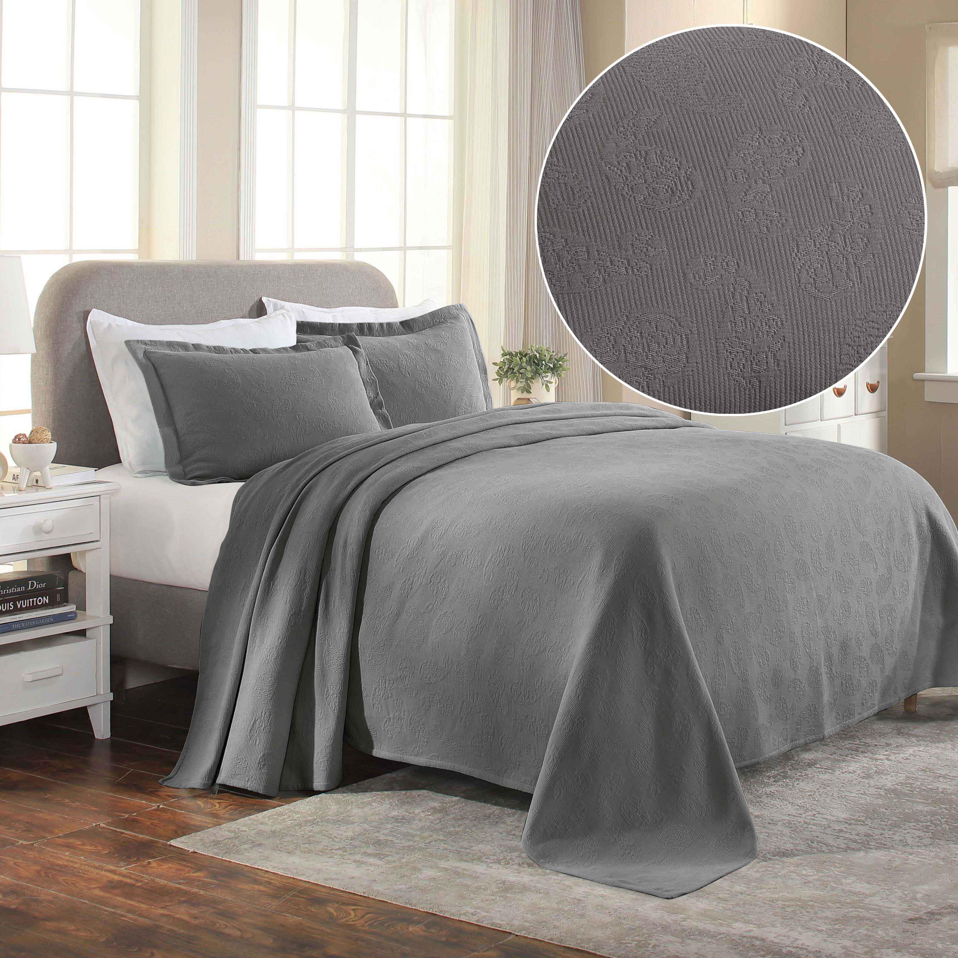 Jacquard Matelassé Paisley Cotton Bedspread Set - Bedspread by Superior Brand