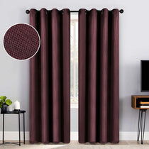 Jaxon Textured Blackout Curtain Set of 2 Panels - Blackout Curtains by Superior Brand