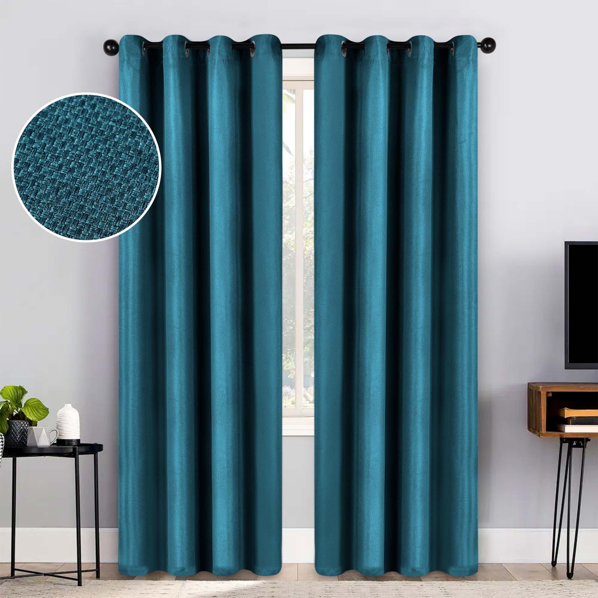 Jaxon Textured Blackout Curtain Set of 2 Panels - Blackout Curtains by Superior Brand