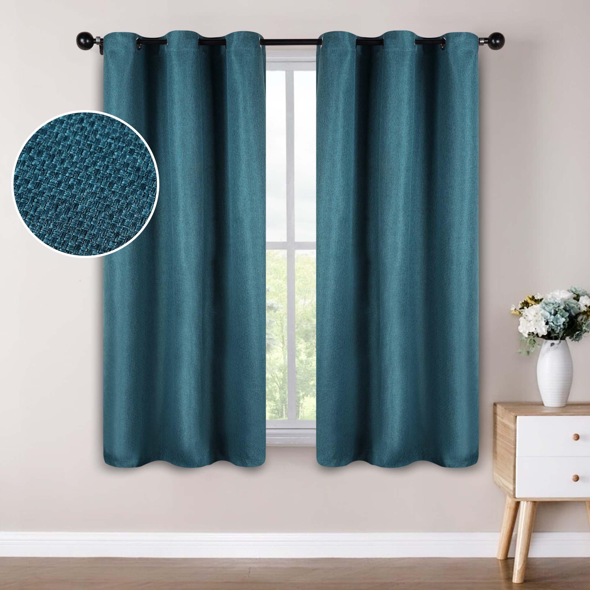 Jaxon Textured Blackout Curtain Set of 2 Panels - Blackout Curtains by Superior Brand