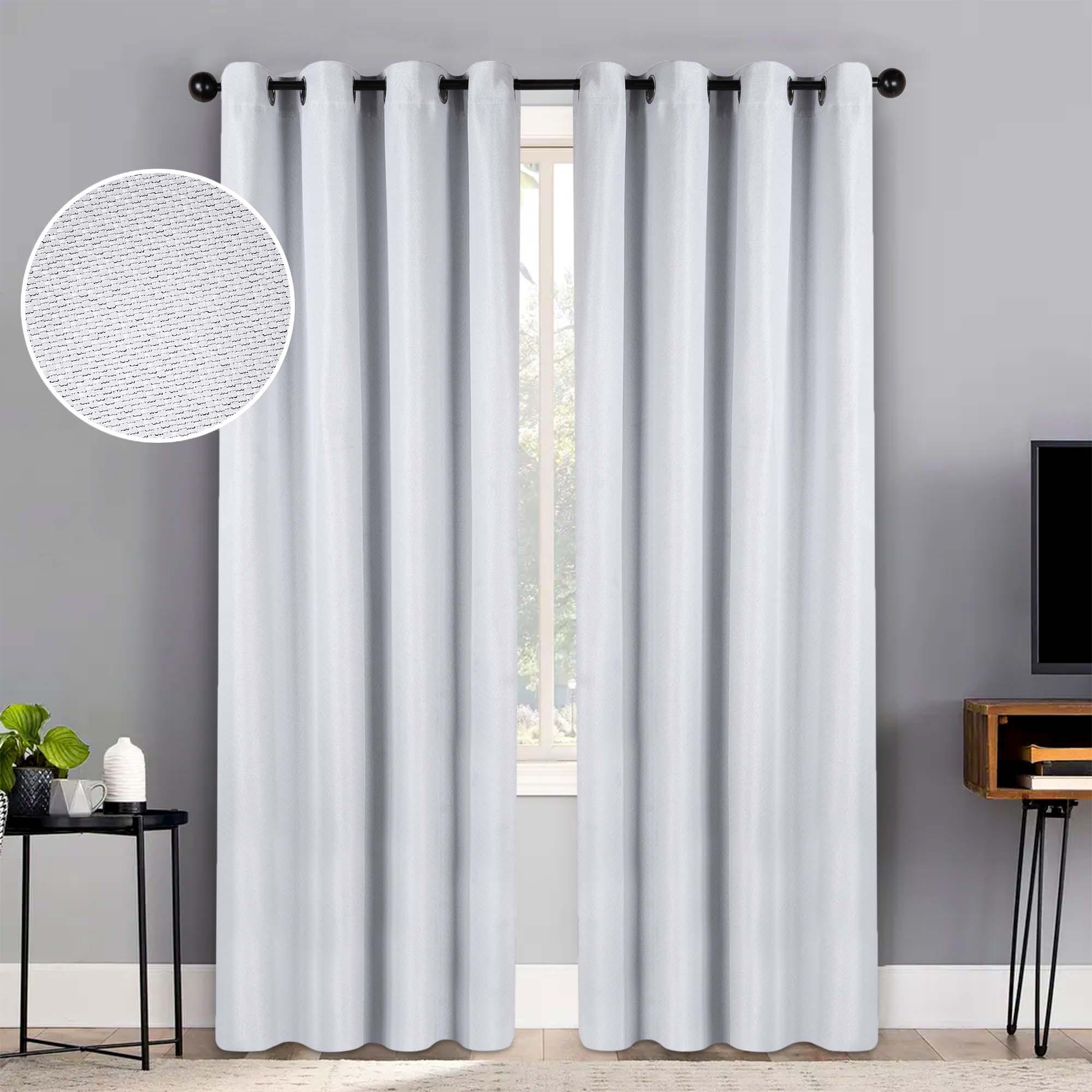 Jaxon Textured Blackout Curtain Set of 2 Panels - Blackout Curtains by Superior Brand