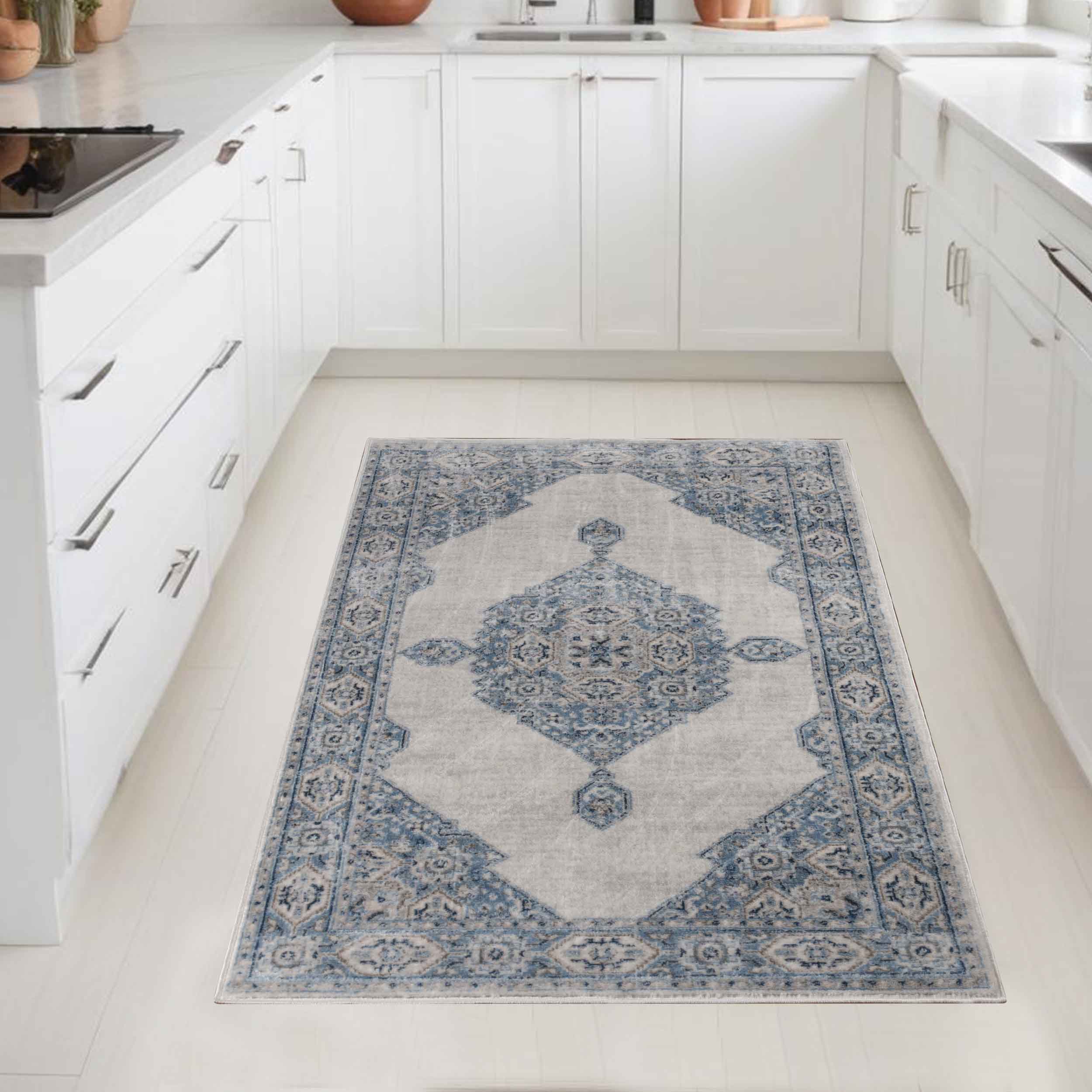 Kailani Modern Farmhouse Medallion Indoor Area Rug or Runner - Rugs by Superior