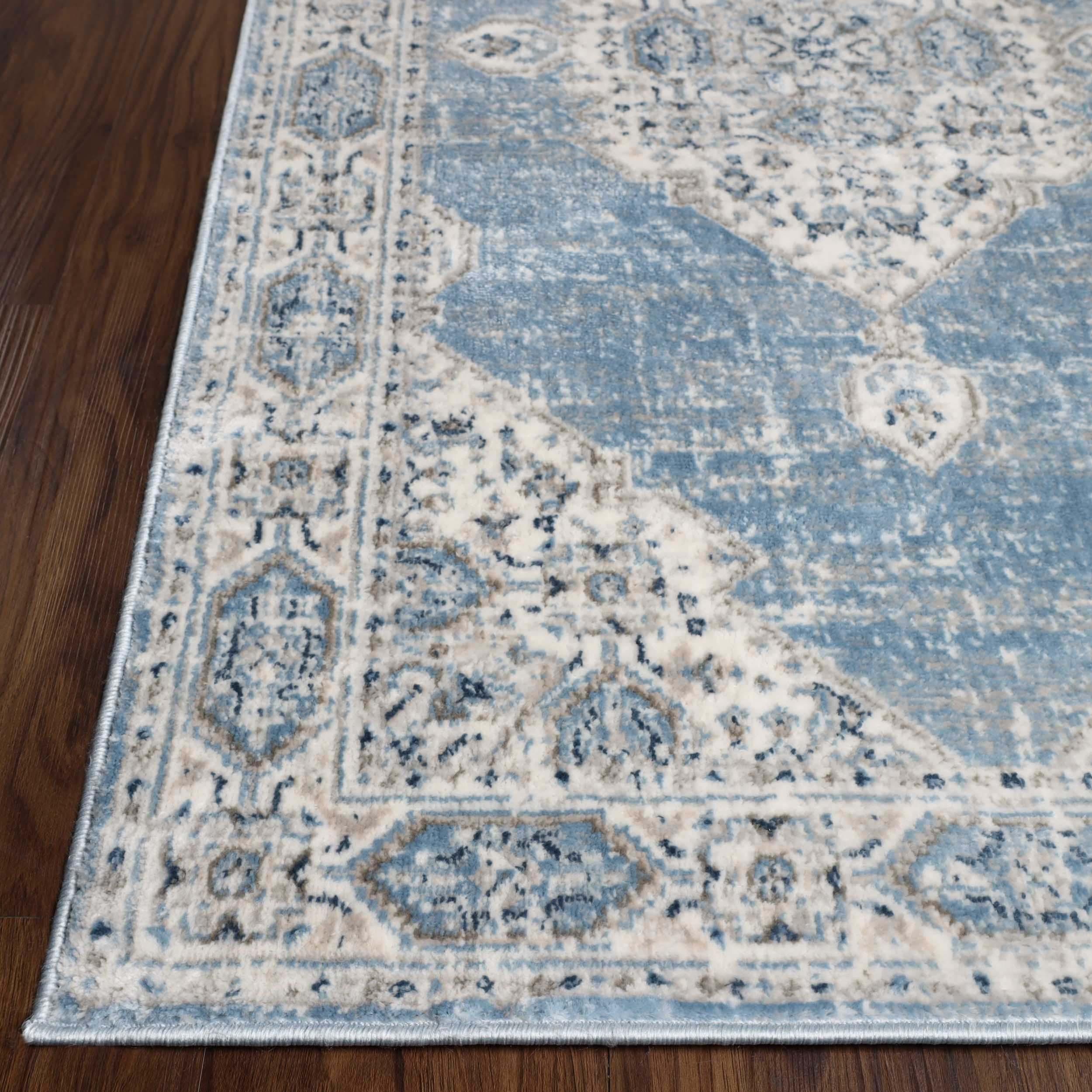 Kailani Modern Farmhouse Medallion Indoor Area Rug or Runner - Rugs by Superior