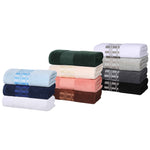 Larissa Cotton Geometric Border 3 Piece Assorted Towel Set - Towel Set by Superior