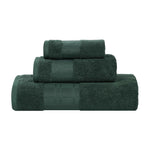 Larissa Cotton Geometric Border 3 Piece Assorted Towel Set - Towel Set by Superior