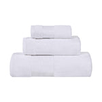 Larissa Cotton Geometric Border 3 Piece Assorted Towel Set - Towel Set by Superior