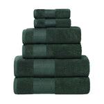Larissa Cotton Geometric Border 6 Piece Assorted Towel Set - Towel Set by Superior