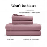 530 Thread Count Egyptian Cotton Sateen Bed Sheet Set