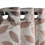 Leaves Machine Washable Room Darkening Blackout Curtains, Set of 2 - by Superior