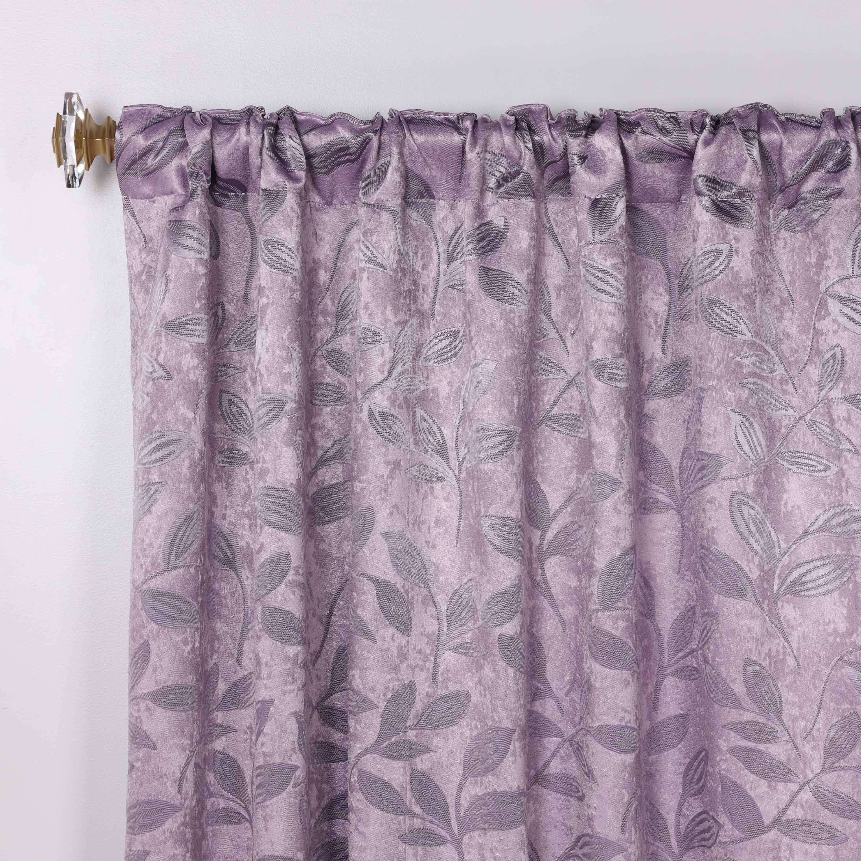 Leaves Room Darkening Back Tabs Blackout Curtain Panels, Set of 2 - Blackout Curtains by Superior