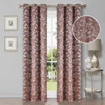 Leaves Room Darkening Blackout Curtain Panel Sets 4 Pieces - Blackout Curtains by Superior