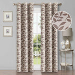 Leaves Room Darkening Blackout Curtain Panel Sets 4 Pieces - Blackout Curtains by Superior