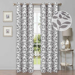 Leaves Room Darkening Blackout Curtain Panel Sets 4 Pieces - Blackout Curtains by Superior
