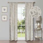 Leaves Room Darkening Blackout Curtain Panel Sets 4 Pieces - Blackout Curtains by Superior