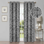 Leaves Room Darkening Blackout Curtain Panel Sets 4 Pieces - Blackout Curtains by Superior