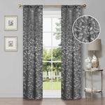 Leaves Room Darkening Blackout Curtain Panel Sets 4 Pieces - Blackout Curtains by Superior