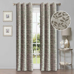 Leaves Room Darkening Blackout Curtain Panel Sets 4 Pieces - Blackout Curtains by Superior