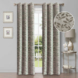 Leaves Room Darkening Blackout Curtain Panel Sets 4 Pieces - Blackout Curtains by Superior