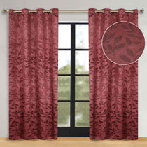 Leaves Room Darkening Washable Blackout Curtain Panels, Set of 2 - Blackout Curtains by Superior Brand
