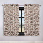 Leaves Room Darkening Washable Blackout Curtain Panels, Set of 2 - Blackout Curtains by Superior