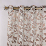Leaves Room Darkening Washable Blackout Curtain Panels, Set of 2 - Blackout Curtains by Superior