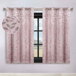 Leaves Room Darkening Washable Blackout Curtain Panels, Set of 2 - Blackout Curtains by Superior