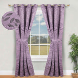 Leaves Room Darkening Washable Blackout Curtain Panels, Set of 2 - Blackout Curtains by Superior